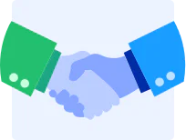 Illustration of shaking hands in agreement Illustration of shaking hands in agreement